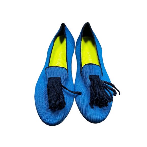Rothy's Merino Tassel Loafer in Blue Limited Edition Size 10 - Picture 3 of 7